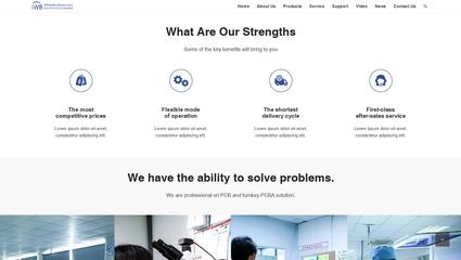 iWhiteiBlueResponsive藍(lán)色響應(yīng)式自適應(yīng)Phpcms企業(yè)網(wǎng)站模板
